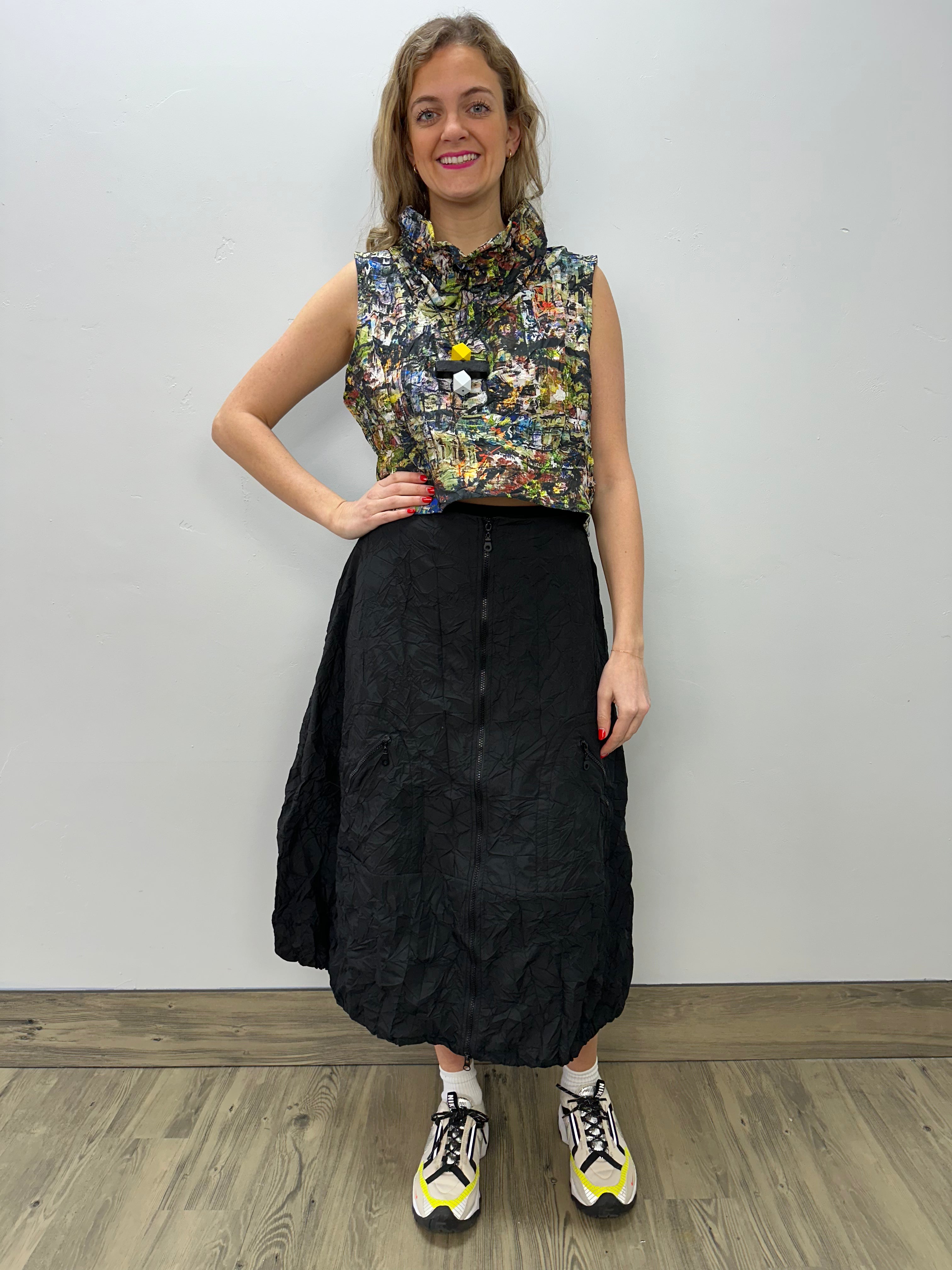 Black Crush Astrid Zip Up Skirt – Twist Boutique