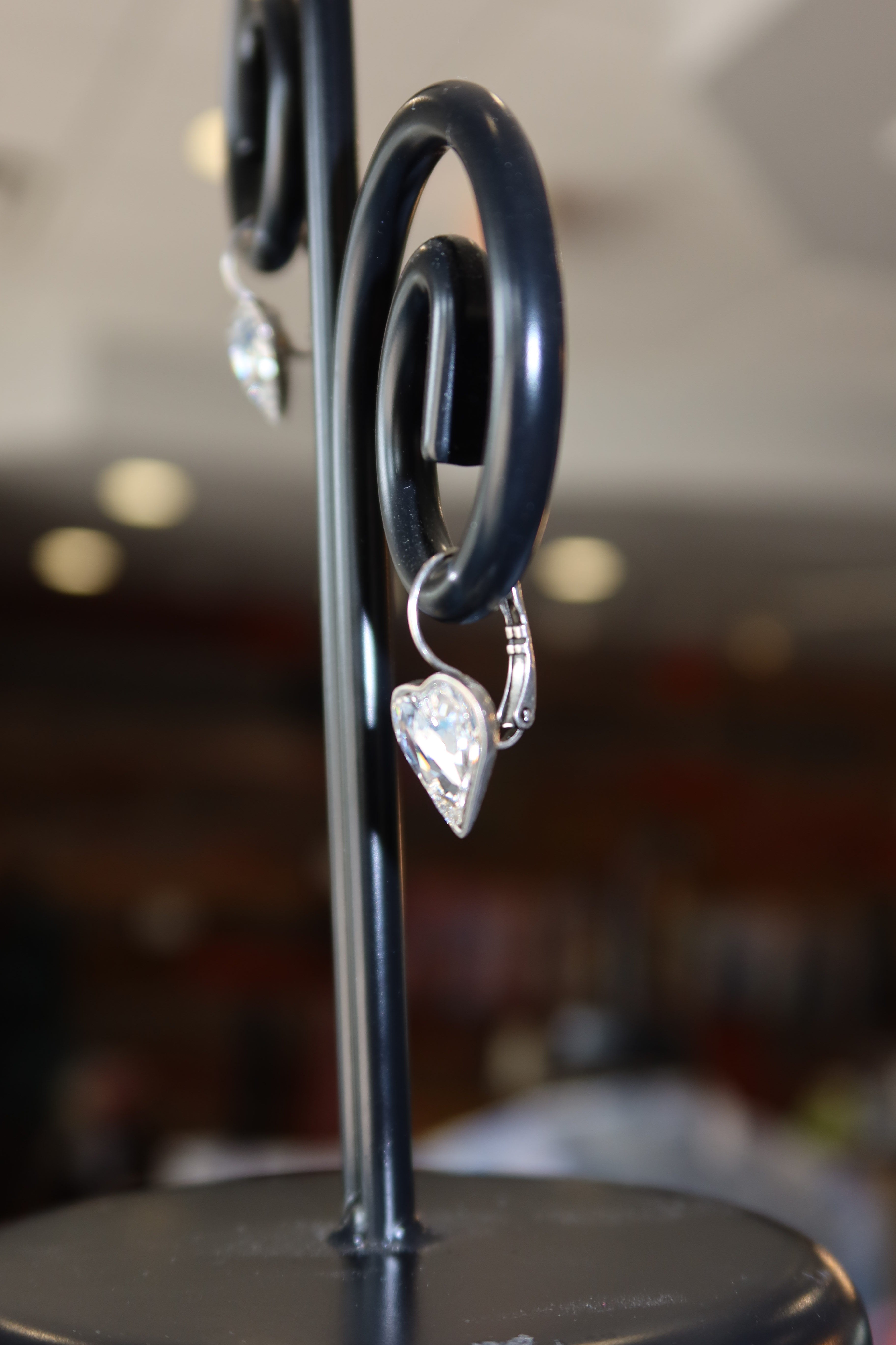 Heart Crystal Earrings – Twist Boutique