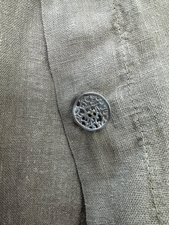 Crop Button Up Jacket - Olive