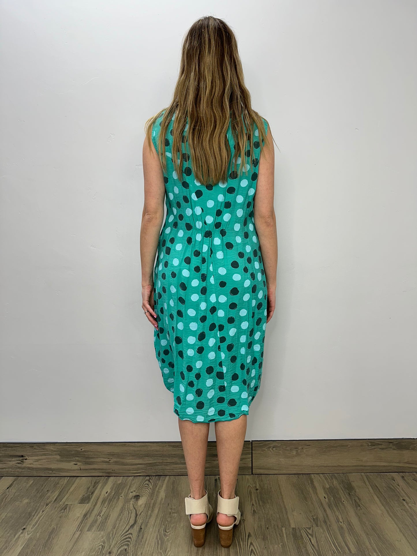 Emerald Dots Patch Dress