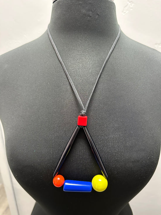 Multi Color Triangle Necklace
