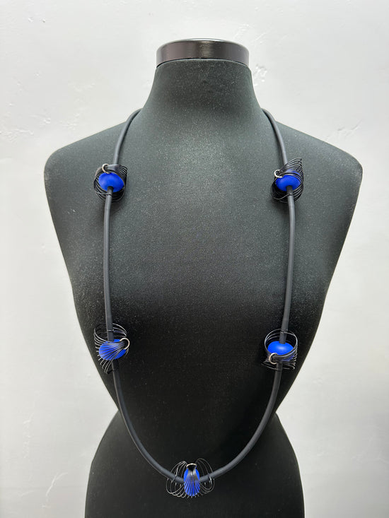 Blue Tiki Lights Necklace