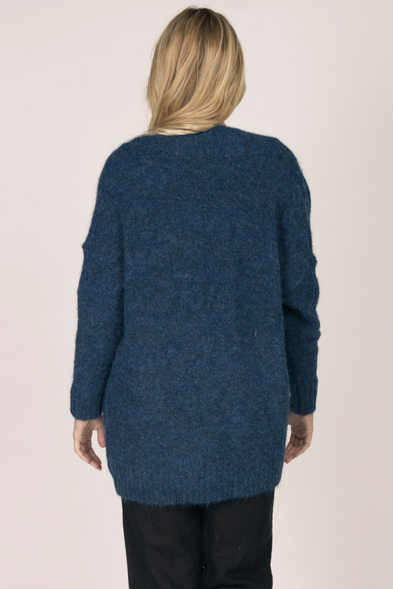 Navy Soft Cardigan with Pockets