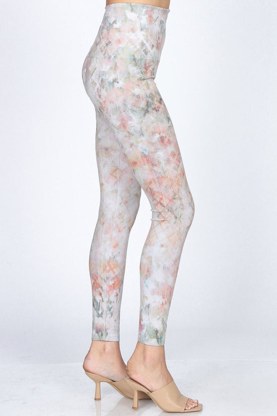 B4292DX High Waist Full Length Legging Monet Floral