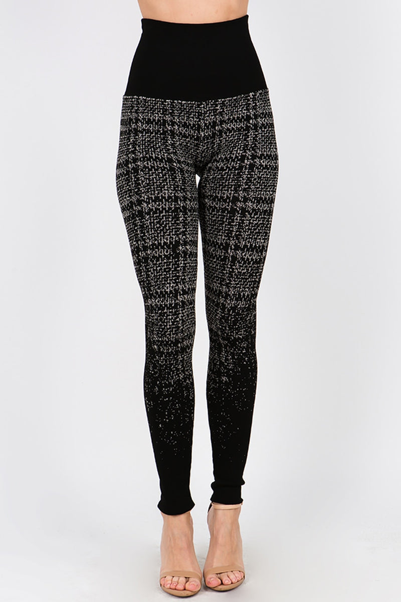 B4129 Fig Chevron Ombre Jacquard Sweater Legging – Twist Boutique