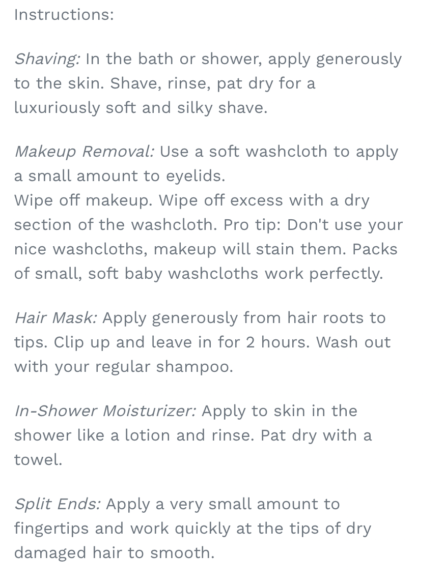 BEE-OCH Organic Makeup Remover/Shave Oil