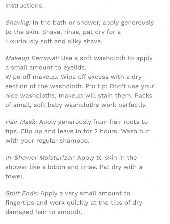 BEE-OCH Organic Makeup Remover/Shave Oil