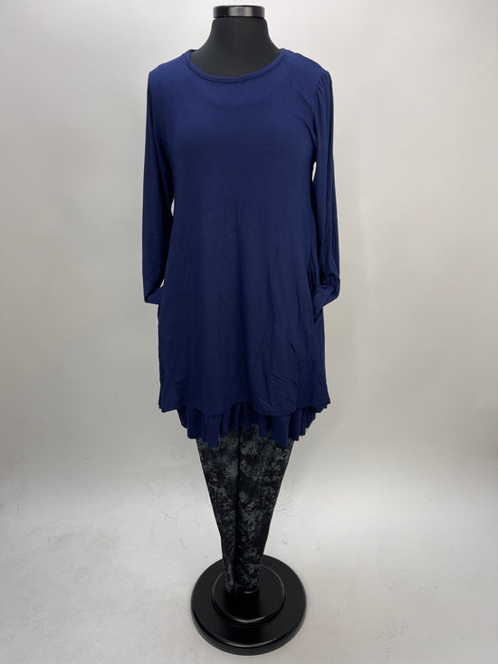 2AM Long Sleeves Tunic - Blueberry