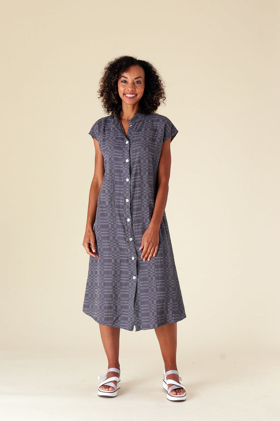 Dusk Jacquard Short Sleeve Shirt Dress