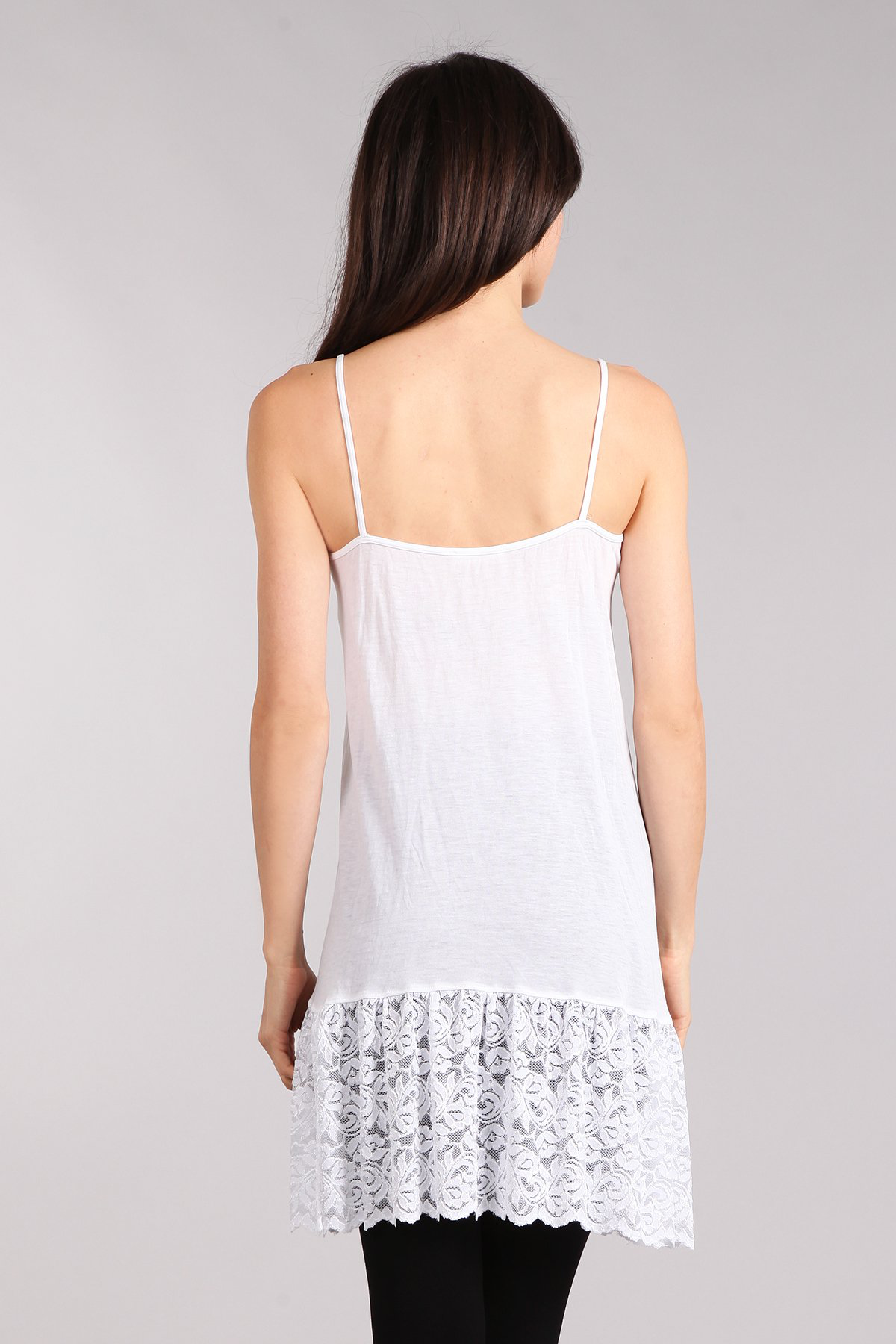 C4183 Shirring Seamless Cami Extender with Lace Trim Twist Boutique C4183 Shirring Seamless Cami Extender with Lace Trim Twist Boutique