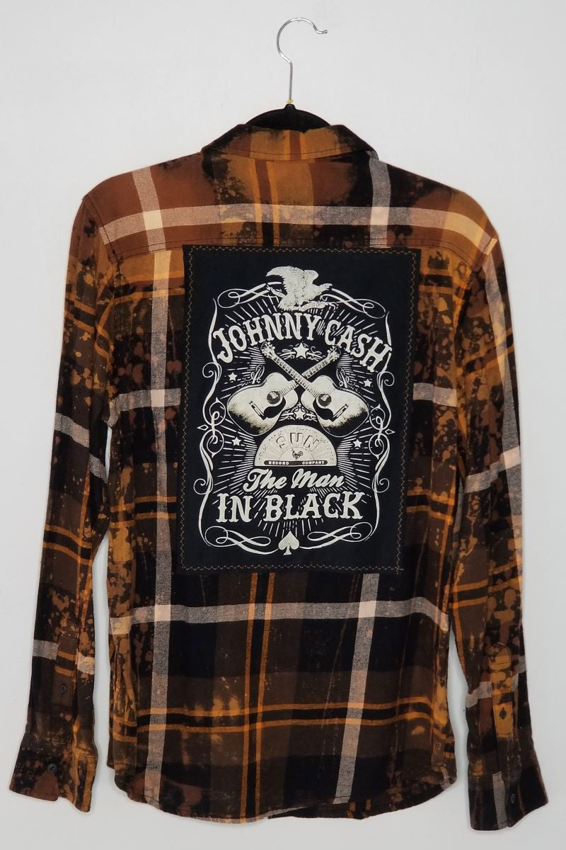 Johnny Cash The Man in Black Flannel Shirt – Twist Boutique