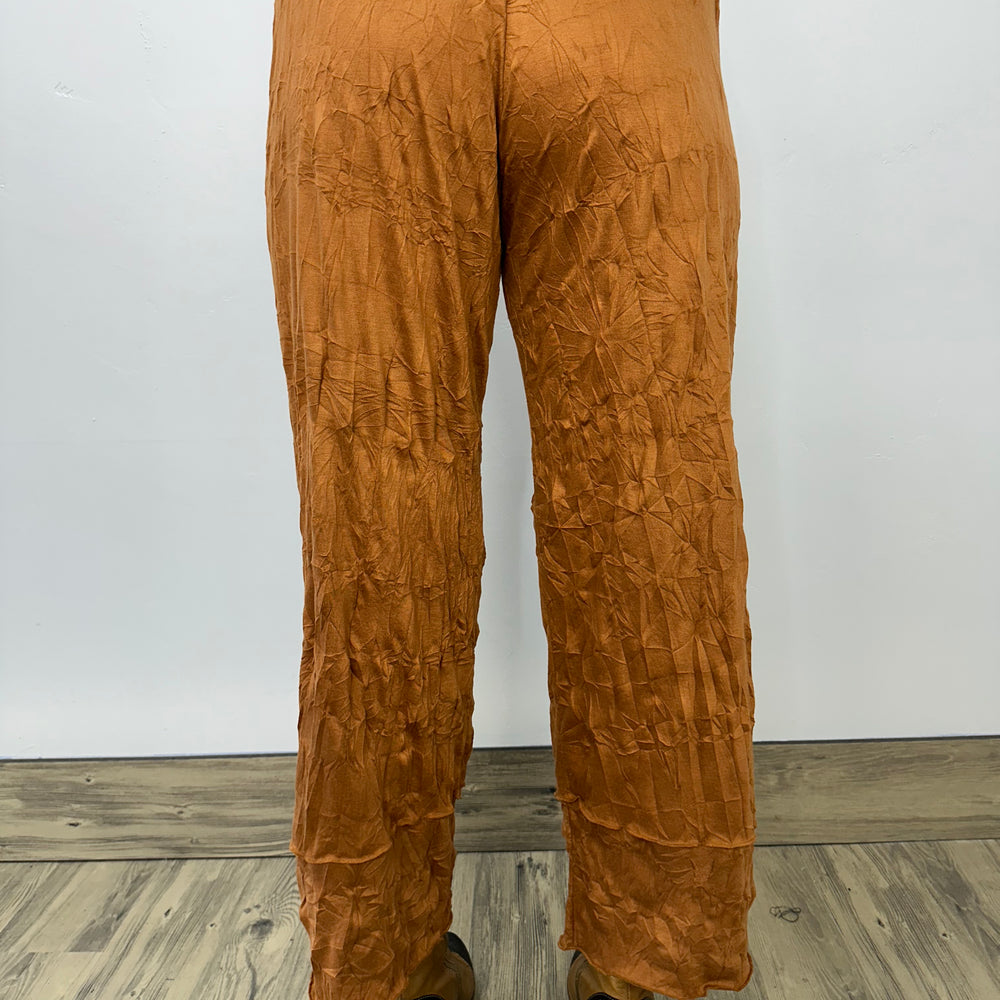 
                  
                    Copper Crinkle Full Length Pant
                  
                