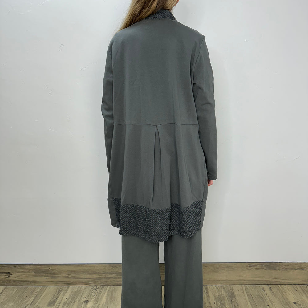 
                  
                    Iron Grey Patch Button Down Bee Coat
                  
                