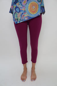 Huckleberry Pink Pull On Capri Legging