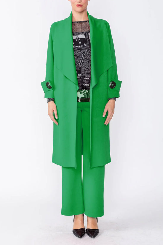 Load image into Gallery viewer, Green Wide Leg Back Pant
