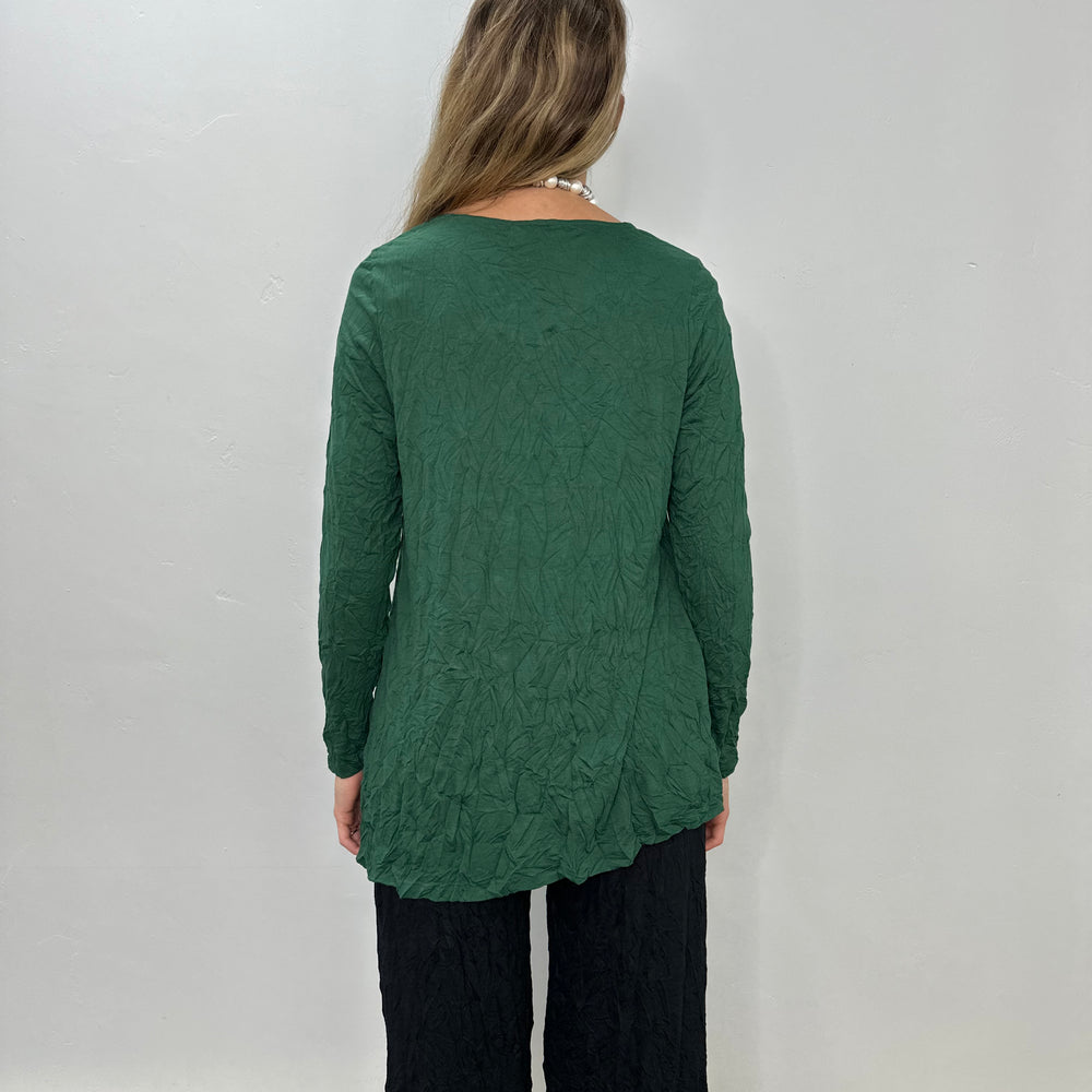 
                  
                    Brussel Green Asymmetrical Alessia Top
                  
                