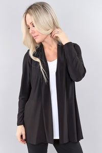Black ITY Long Sleeve Cardigan