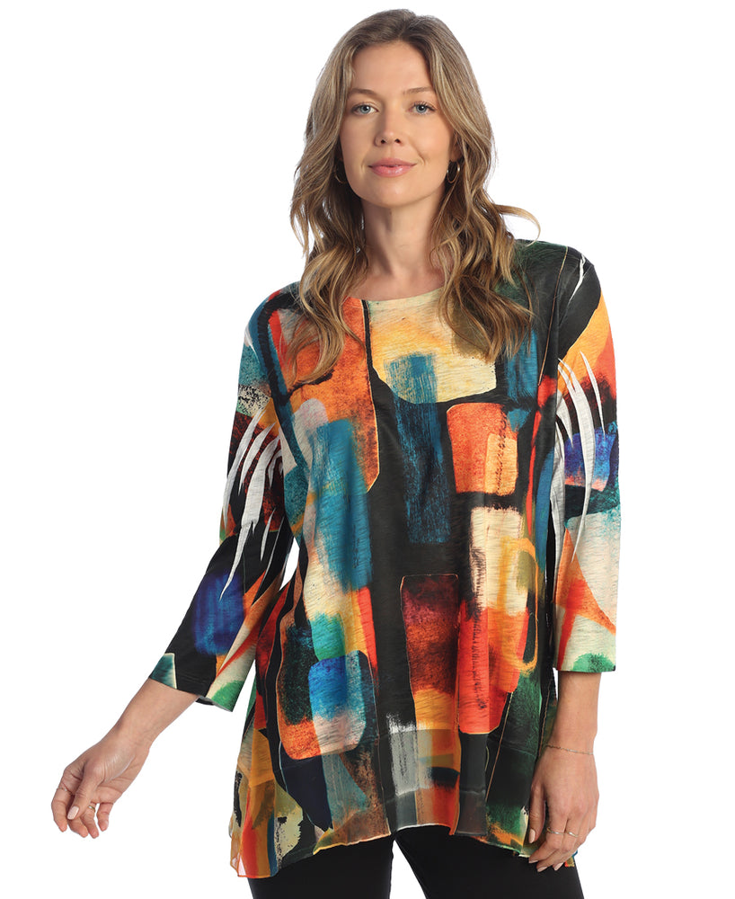 Tucson Chiffon Contrast Tunic Top