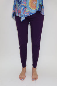 Blackberry Purple Full Length Cotton Legging