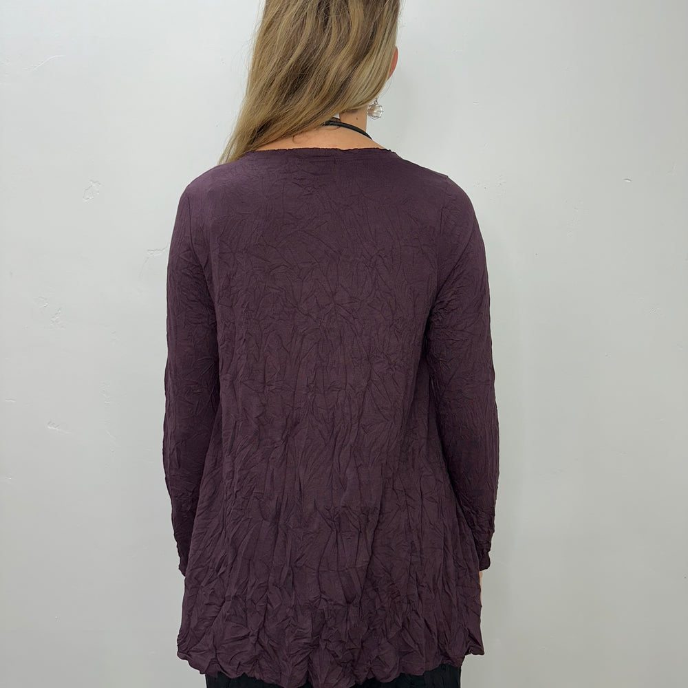 
                  
                    Mackenzie 3/4 Sleeve Crinkle Maple Top
                  
                