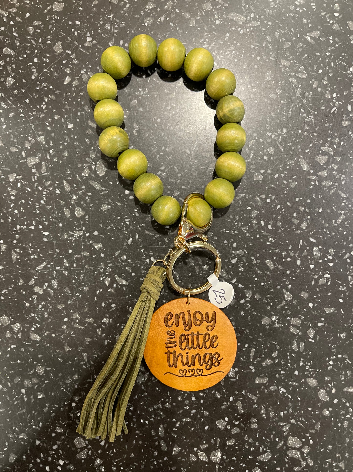 Olive "Enjoy the Little Things" Key Chain