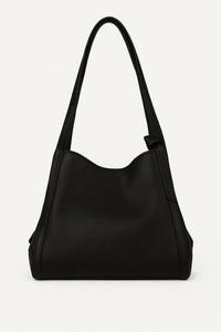 Black Genuine Leather RFID Shoulder Bag