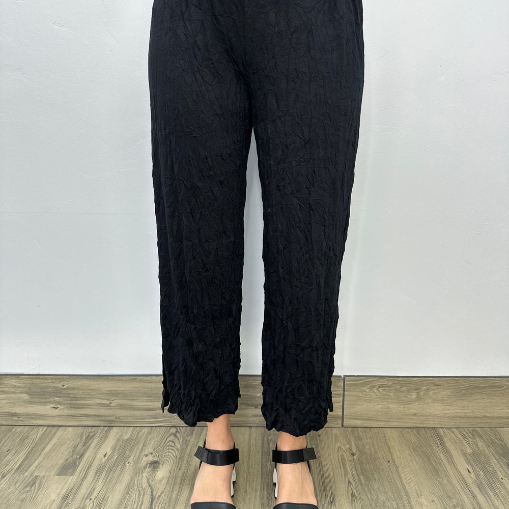 
                  
                    Larshell Crinkle Pant with Side Slits - Black
                  
                