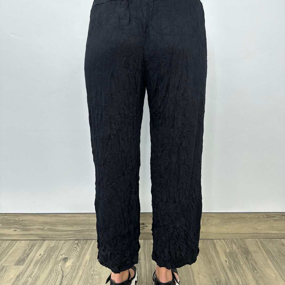 
                  
                    Larshell Crinkle Pant with Side Slits - Black
                  
                