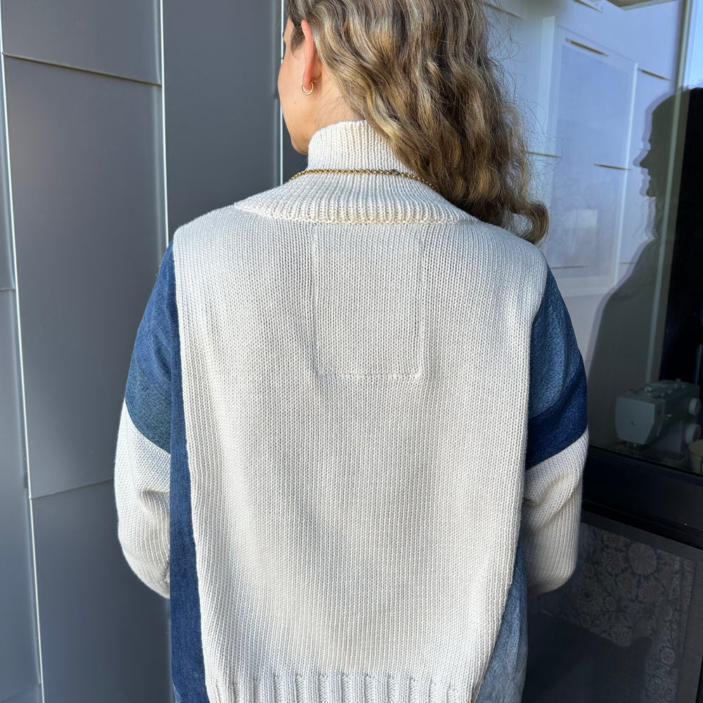 
                  
                    Dozens of Denim Cream Cowl Neck Sweater
                  
                