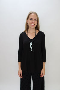Black ITY 3/4 Sleeve Tunic