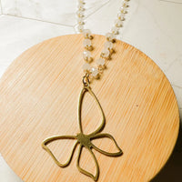 Belora Butterfly Moonstone Necklace