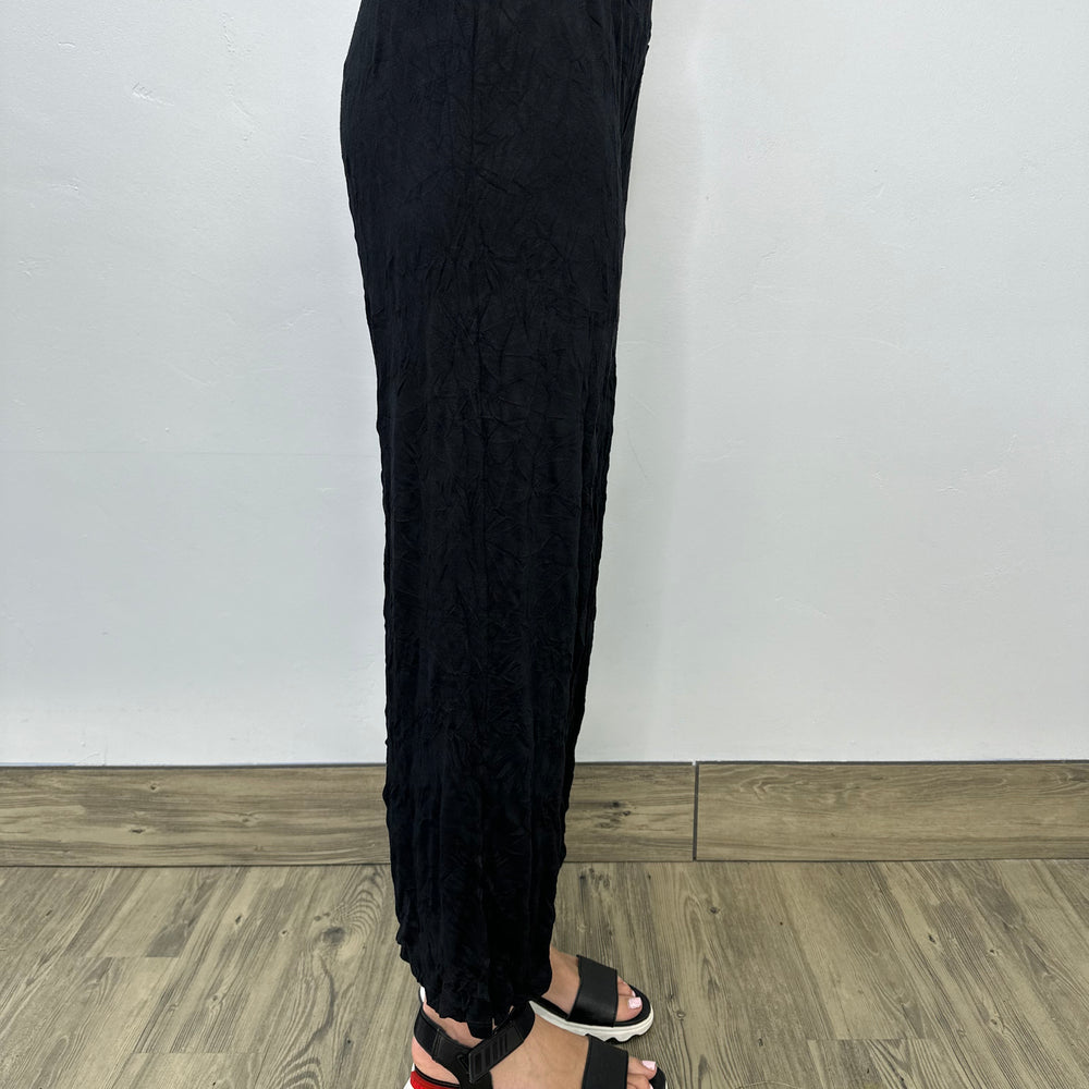 
                  
                    Larshell Crinkle Pant with Side Slits - Black
                  
                