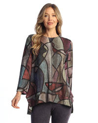 Melody French Brushed Knit Top with Side Slit