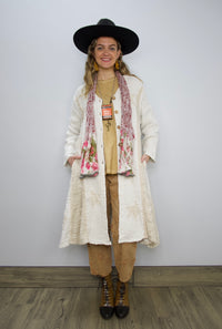 Natural Linen Reversible Jacket with Stars