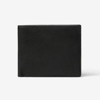 Black Genuine Leather RFID Slim Wallet