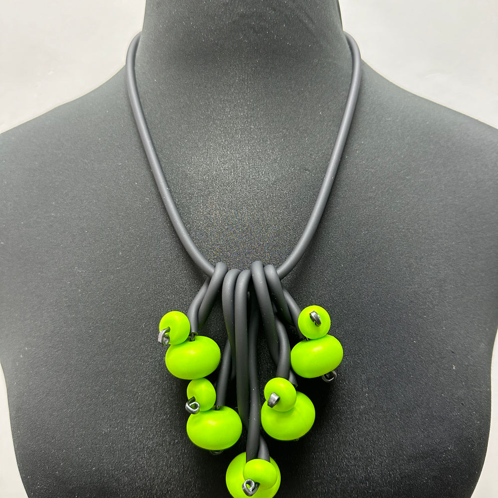 Green Abby Clusters Necklace