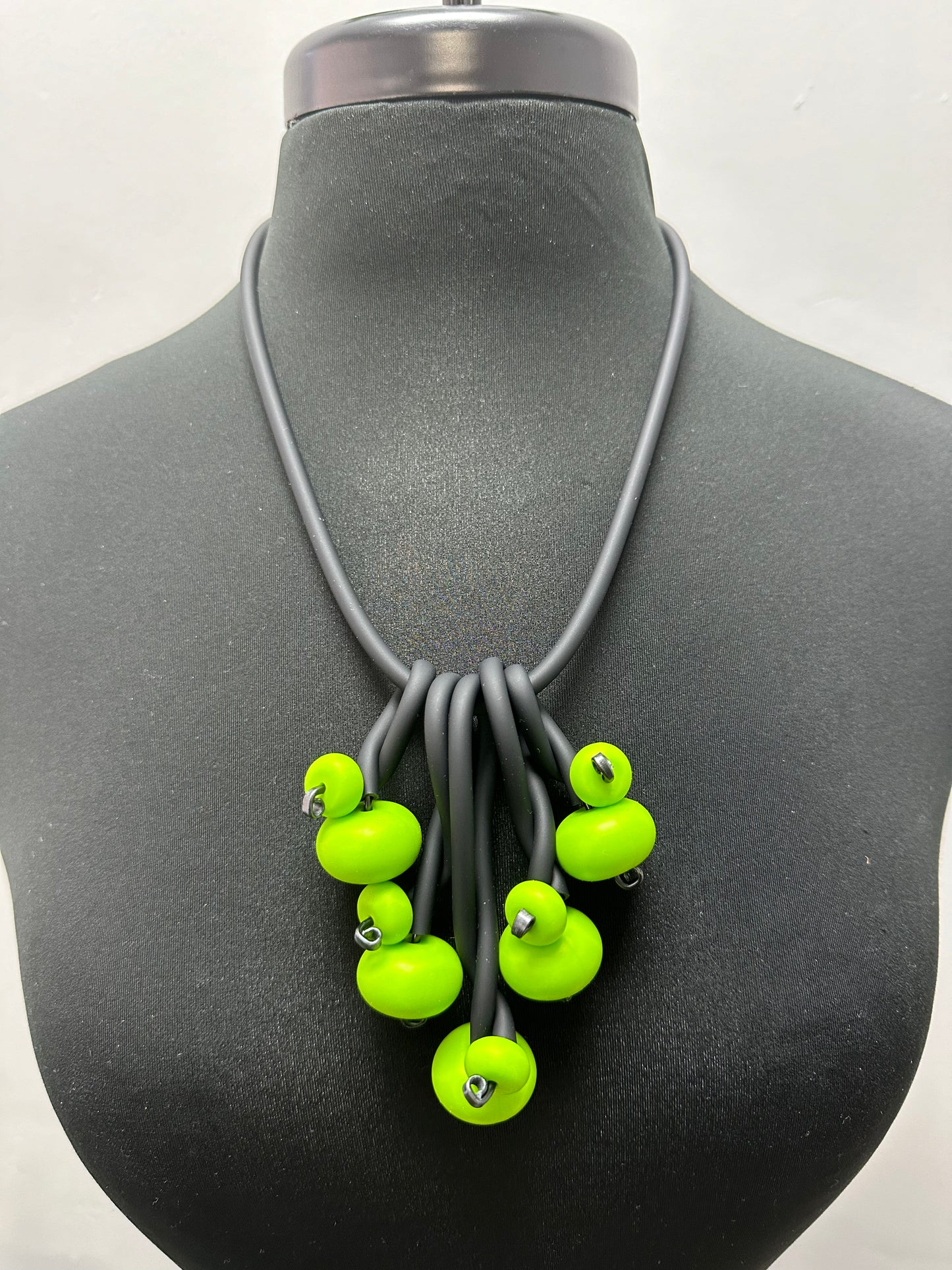 Green Abby Clusters Necklace