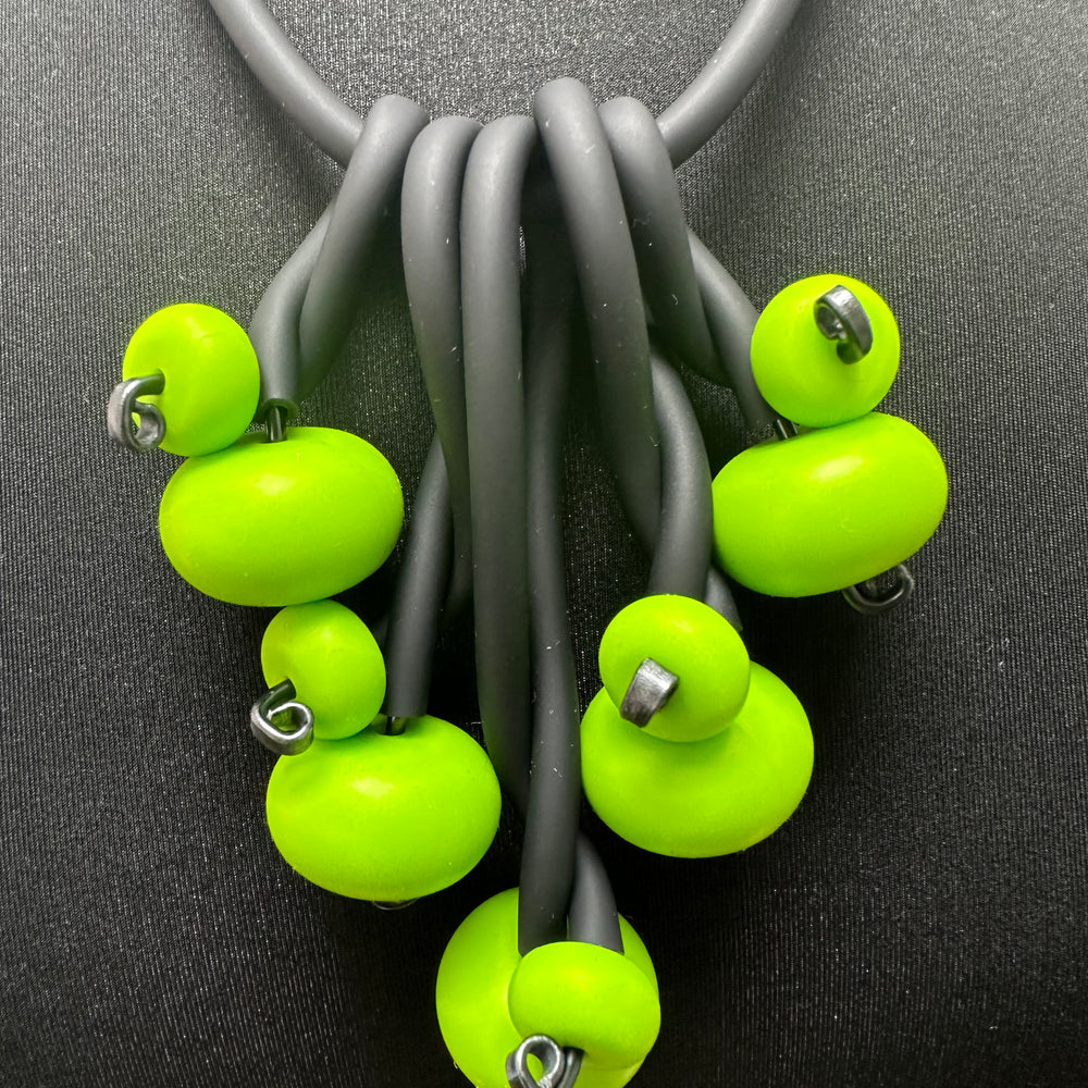 Green Abby Clusters Necklace