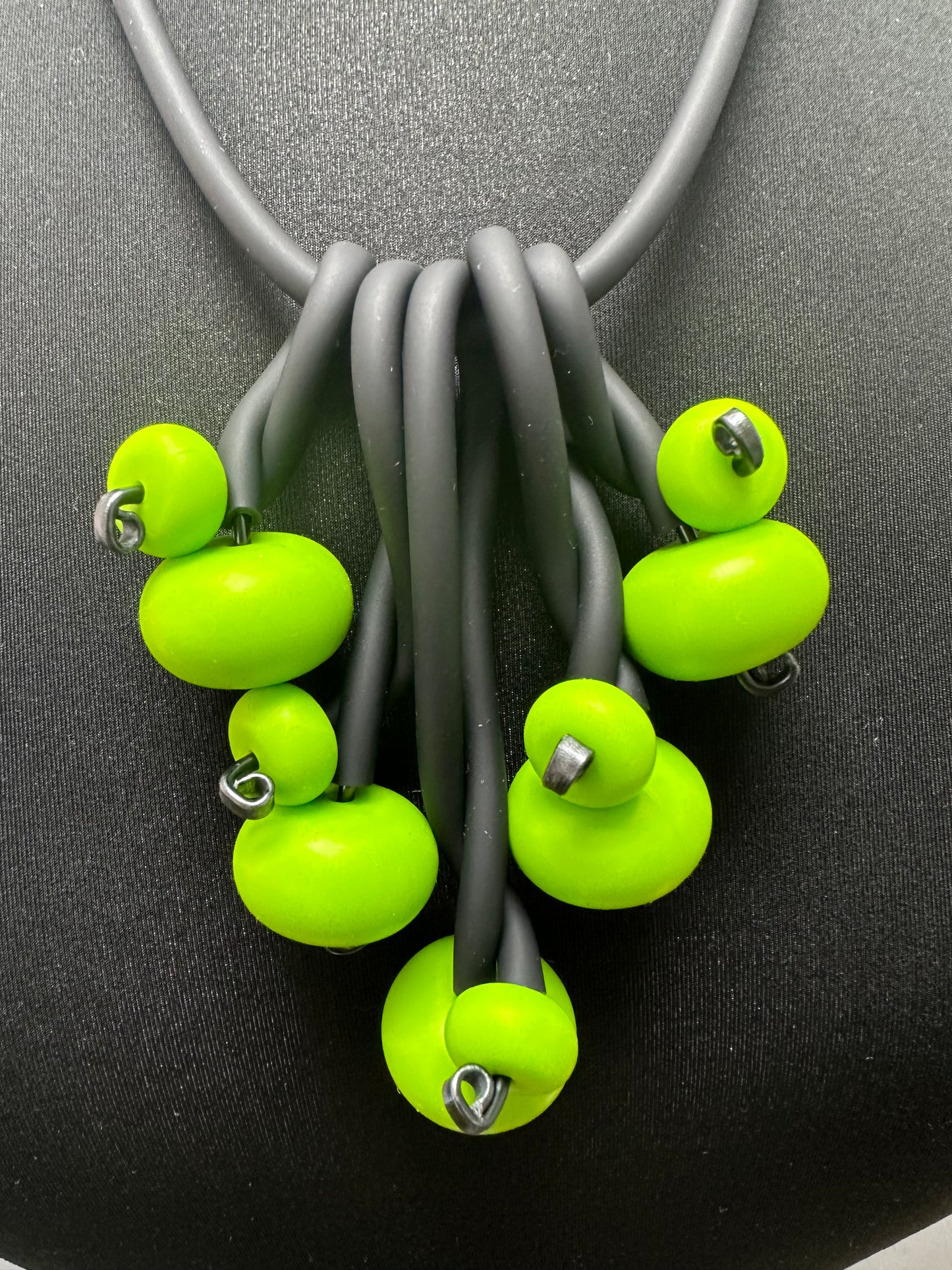 Green Abby Clusters Necklace