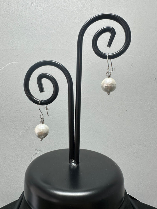 Cotton Cellulose Drop Earrings