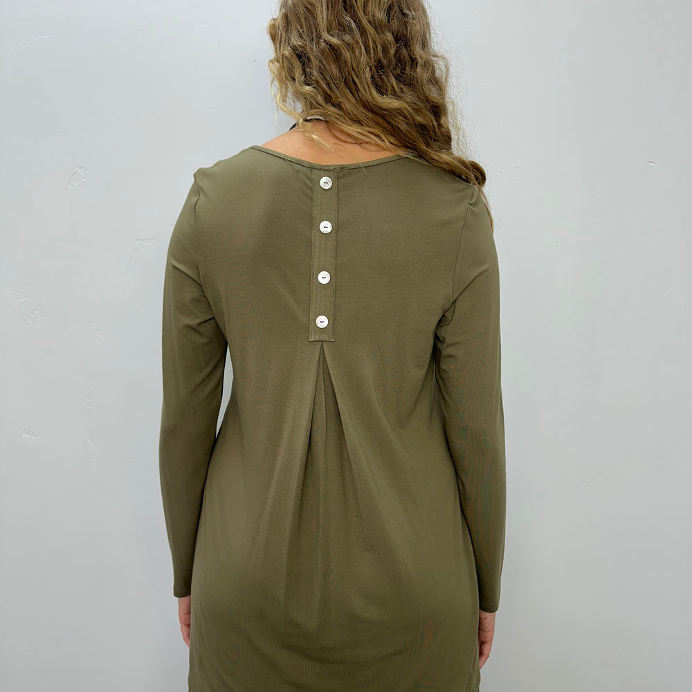 
                  
                    Olive Solid Long Sleeve Tunic with Pockets
                  
                