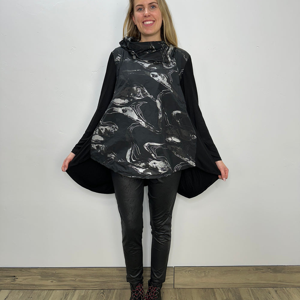 
                  
                    Chrome Asymmetrical Cowl Neck Anderson Top
                  
                