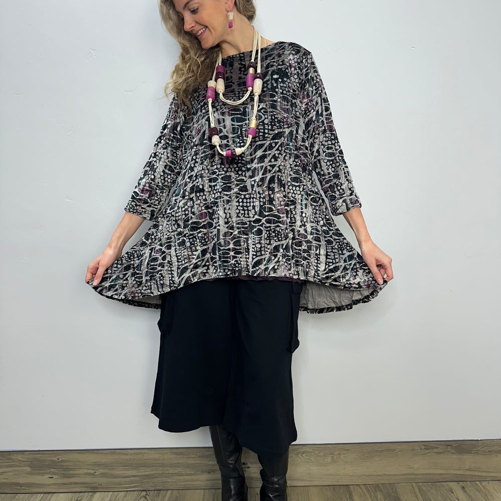 Crushed Velvet Twilight Dima Tunic