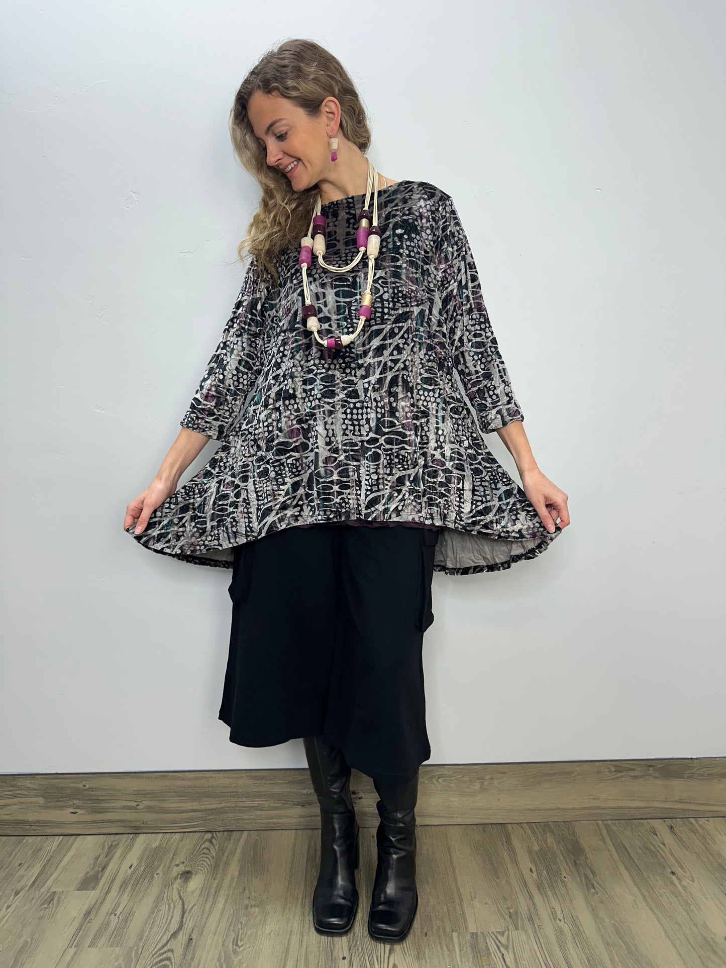 Crushed Velvet Twilight Dima Tunic