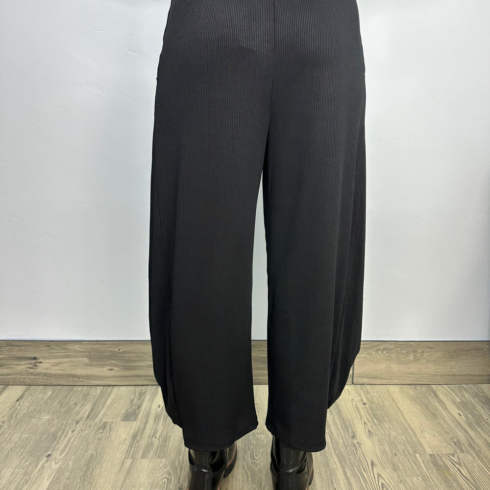 
                  
                    Black Ribbed Jade Pant
                  
                