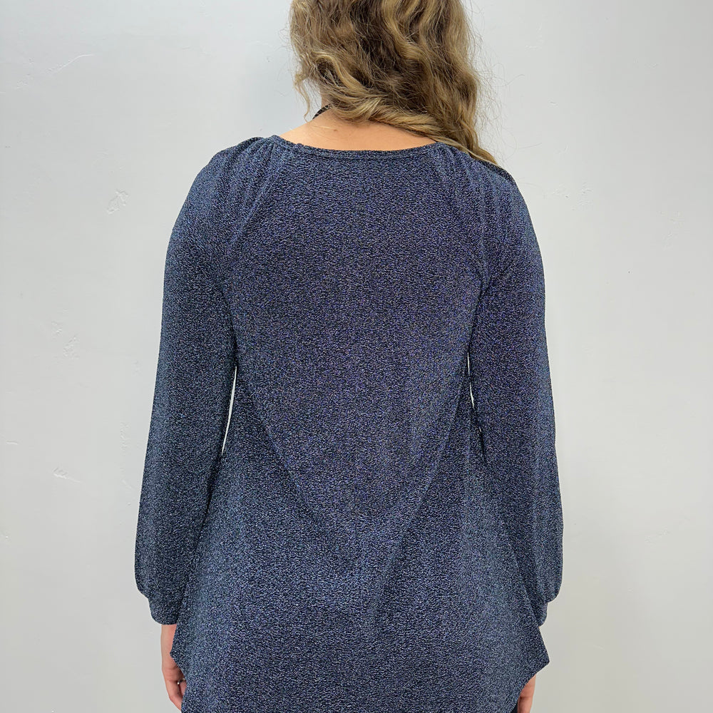 
                  
                    Navy Long Sleeve V Neck Top
                  
                