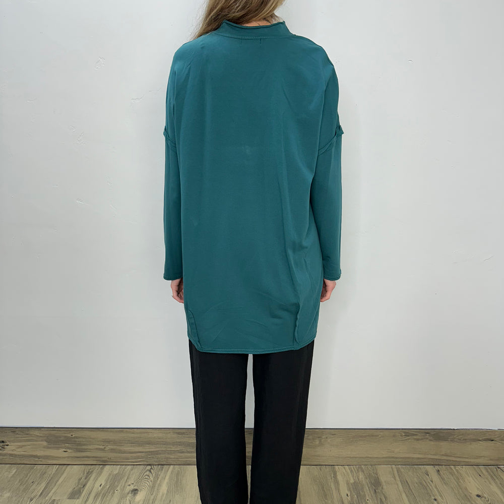 
                  
                    Teal Long Sleeve  Fleece Tunic
                  
                