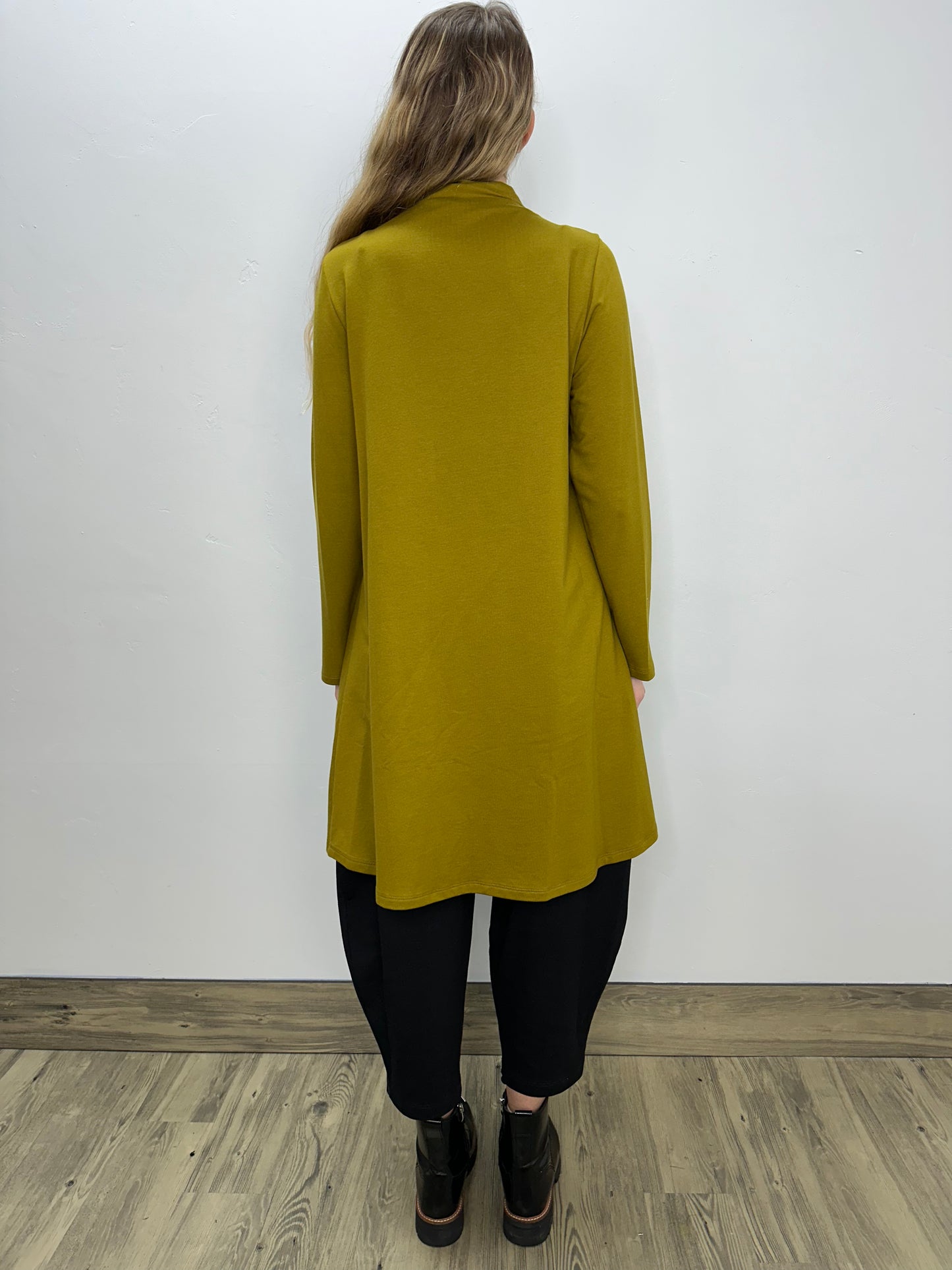 Marsh Avocado Long Sleeve French Terry Dress