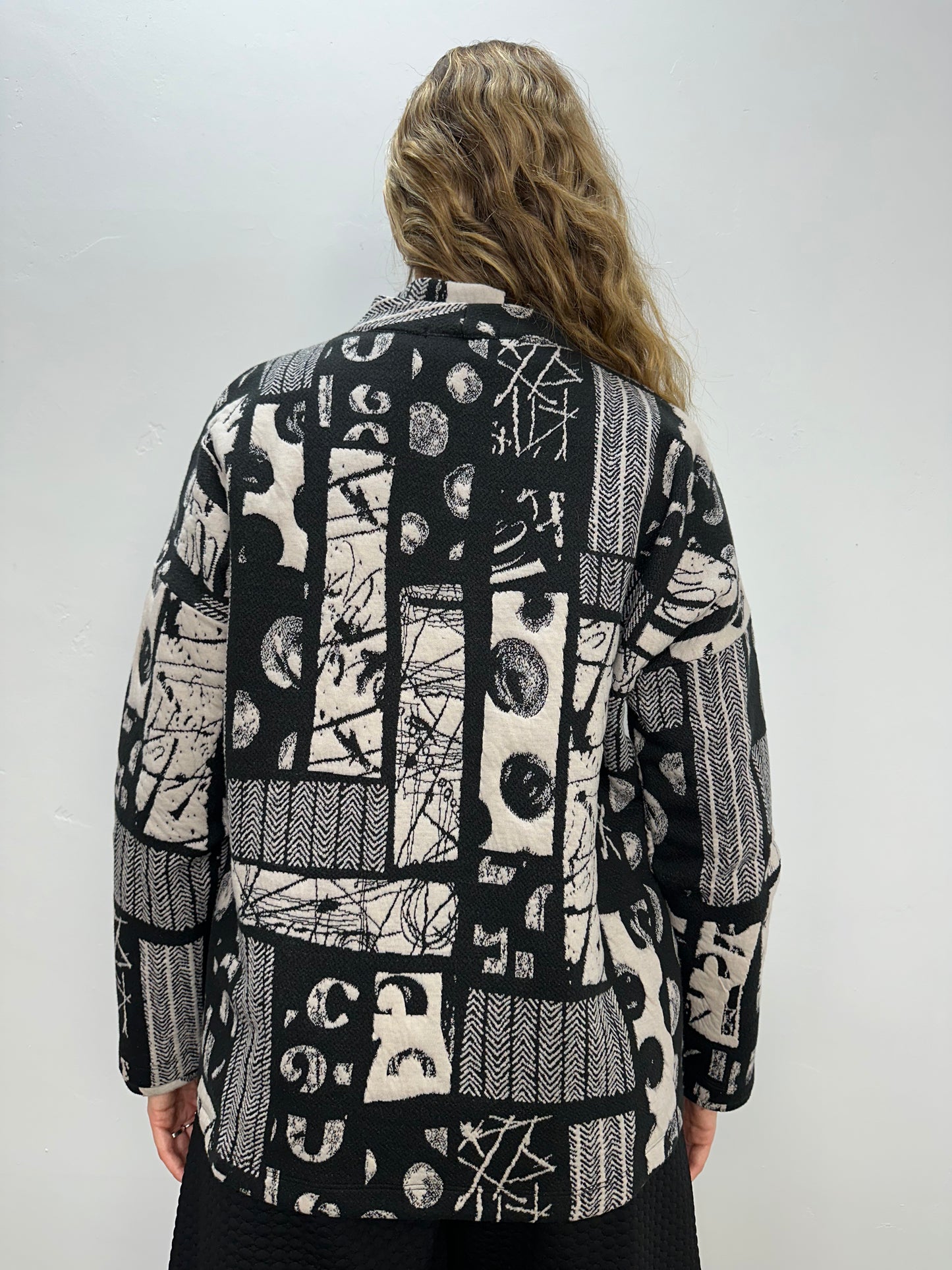 Compass Pattern Short Coat