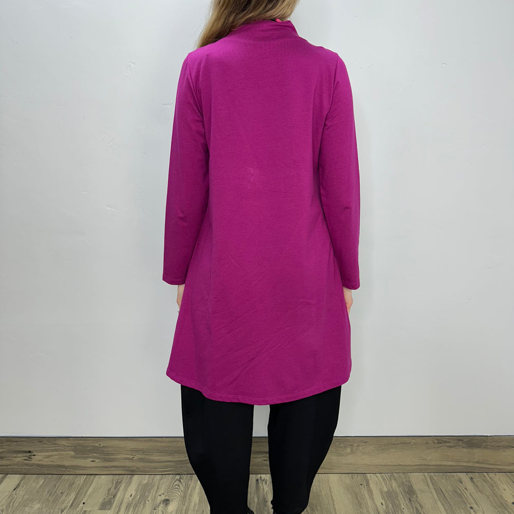 
                  
                    Fuchsia Pink Long Sleeve French Terry Dress
                  
                